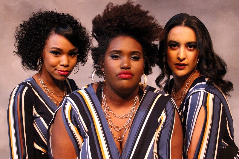 Tateonna Thompson, Ebony Easter and Eleanor Humphrey star as the Dreamettes in Dreamgirls.