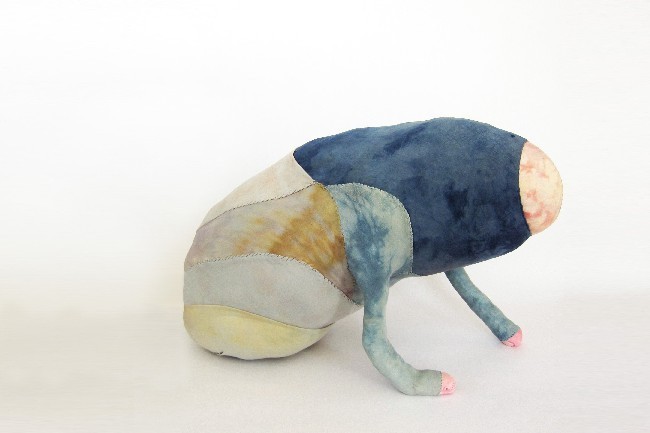 Soft sculptures from Fibers Artist-in-Residence Ana Yongyeun's Heavy Petting will be on display at the Craft Alliance.