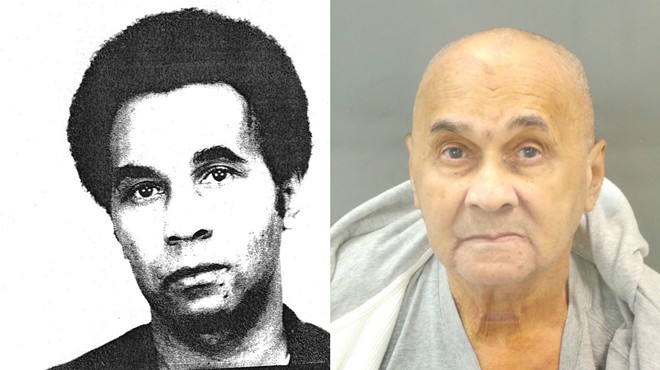 Four murders, two mugshots. On the left, Torrance Epps in 1973. On the right, Epps in 2017.