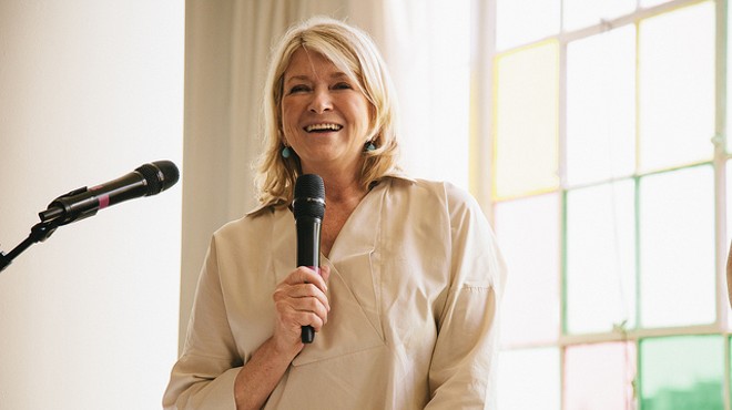 Martha Stewart speaking at an event in 2012.
