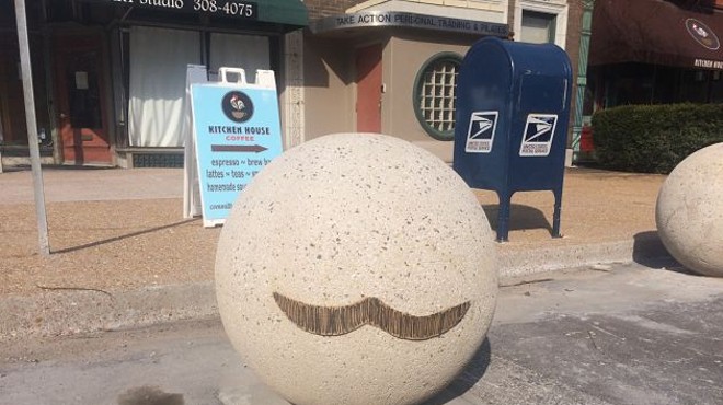 Someone Keeps Putting Their Mustache on St. Louis' Balls