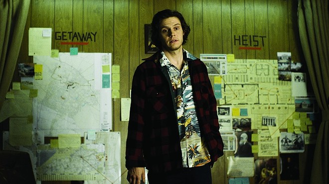 Evan Peters plays one of the inept book thieves in American Animals.
