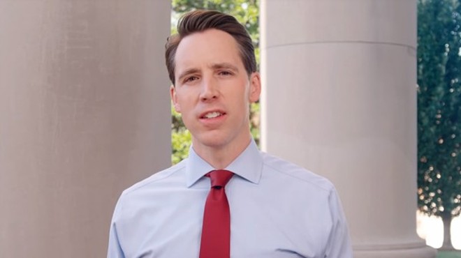 Josh Hawley, champion of obscure laws violating the First Amendment.