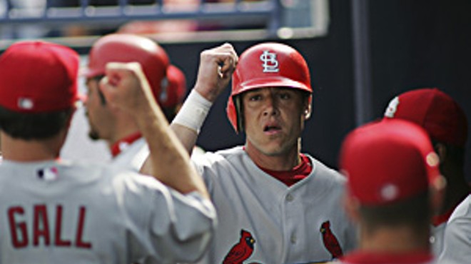 Larry Bigbie during spring training of 2006 with the St. Louis Cardinals.