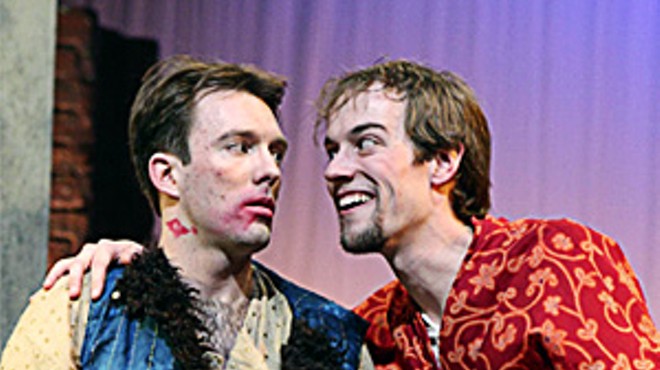 Cody Proctor and Mark Kelley in hit all the right punch lines in Comedy of Errors.