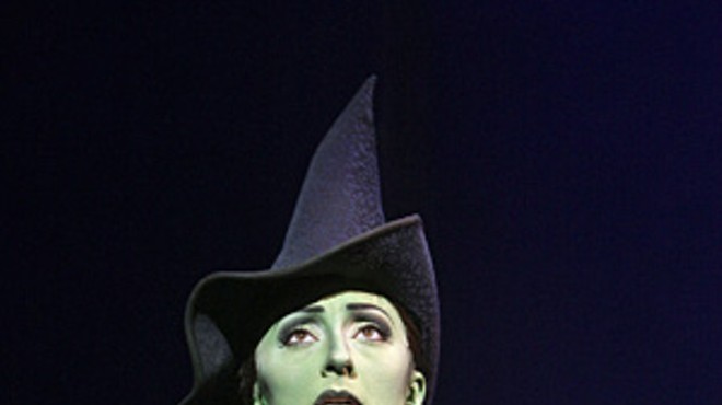 Carmen Cusack as Elphaba in Wicked.