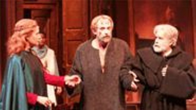 The play is the thing: (left to right) Susan Wands as Matilda, Andrew Long as Henry and John Thomas Waite as the Doctor.