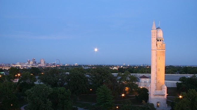 The Compton Hill Water Tower has a pretty great view of the moon and the city, if you can make it to the top.