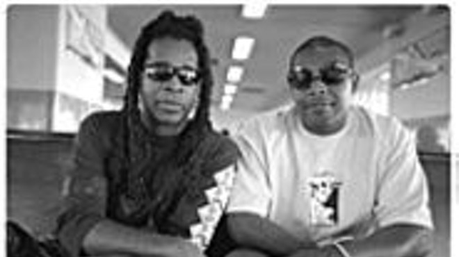 Yohimbe Brothers (Vernon Reid, left, and DJ Logic) 
    was a collaboration long in the making.