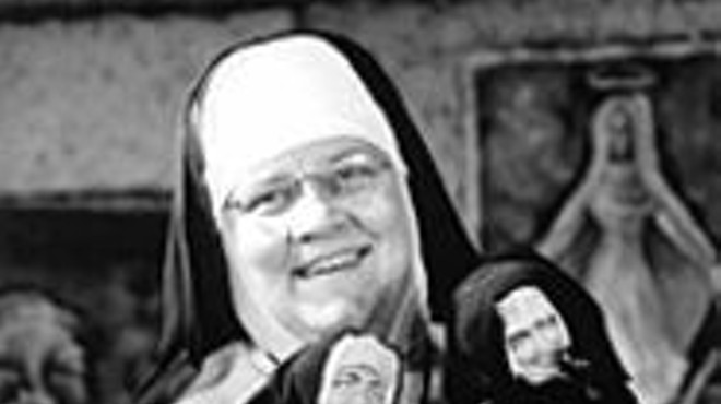 Maripat Donovan originated the role of Sister in Late Nite Catechism (though Jane Morris plays the part in the St. Louis production); Sister tells stories of saints and loads of jokes, all playing off our assumed communal experience of Catholic education.
