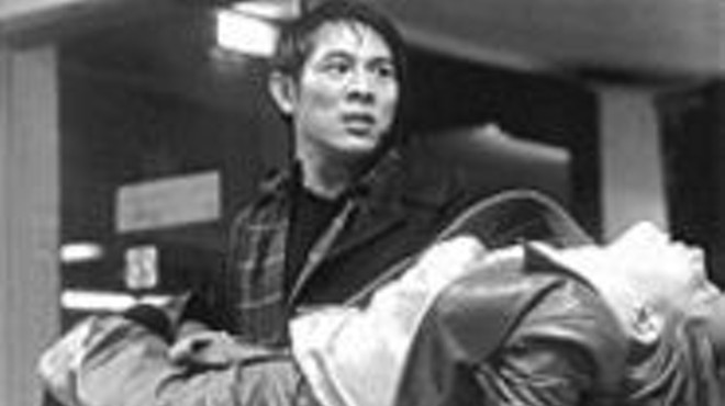In Kiss of the Dragon, Jet Li (toting Bridget Fonda) plays a Beijing supercop investigating a drug-smuggling operation.
