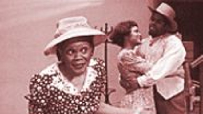 Peggy Neely-Harris (foreground) stars as the title character in Dust Tracks: Zora Neale Hurston's Stories (or Back to Walking on Flypaper).