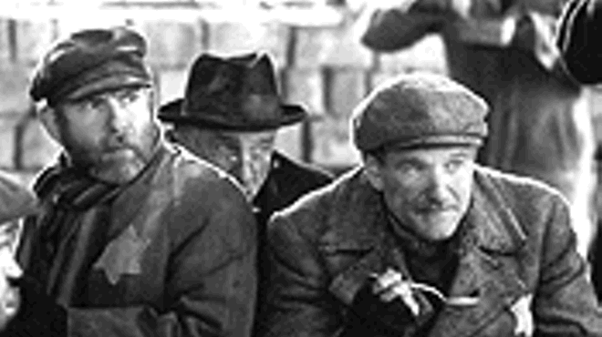 Bob Balaban, Armin Mueller-Stahl and Robin Williams in Jakob the Liar, an oxymoronic Holocaust comedy