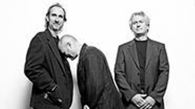Boys will be boys: Mike Rutherford, Phil Collins and Tony Banks of Genesis.