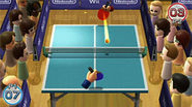 Wii Play's table tennis: Like Pong with spectators.