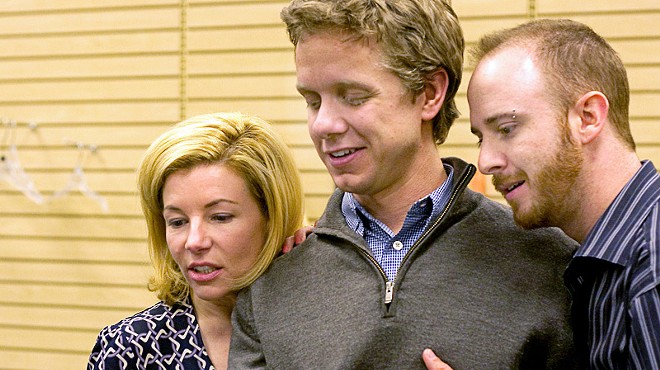 Michelle Hand, Ben Nordstrom and Charlie Barron in Echo Theatre Company's The Ugly One.