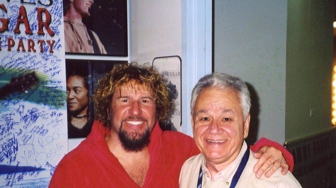 Sammy Hagar and Dick Richmond, author of the never-published The Long Road to Cabo.