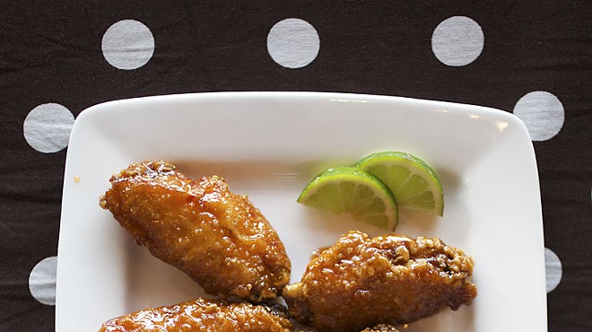 O my: O! Wing Plus' "Thai Chile-Lime" wings pack a hot, citrusy punch. For more photos, visit our slideshow O! Wing Plus: Feeling Saucy?.