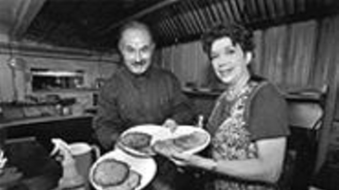 Dreamland Palace owners Mike and Joan Lang with their famous potato pancakes