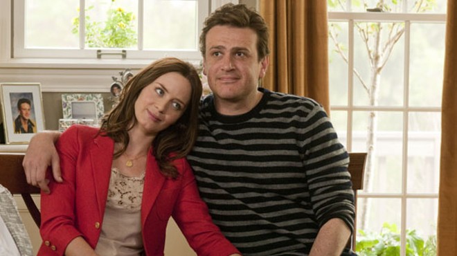 Emily Blunt and Jason Segel keep getting tripped up on the long walk down the aisle.