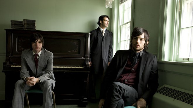 The Avett Brothers in a moment of stillness.