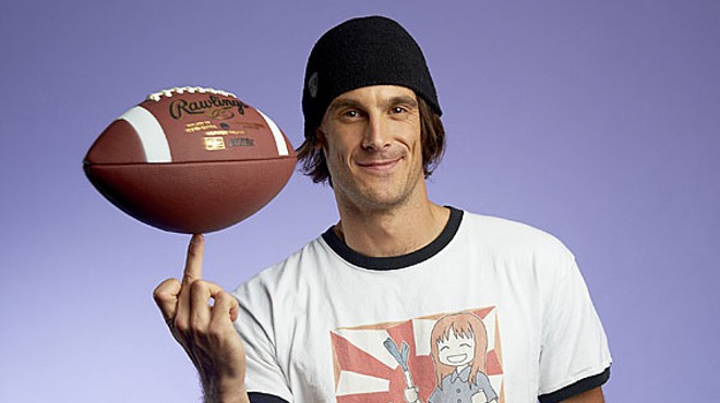 Minnesota Vikings punter Chris Kluwe. Photo by Tony Nelson, hair and makeup by Nicole Fae
