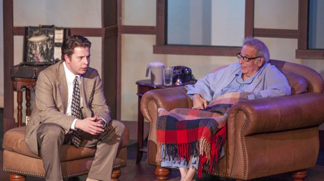 Aaron Orion Baker and Bobby Miller in Tuesdays with Morrie.