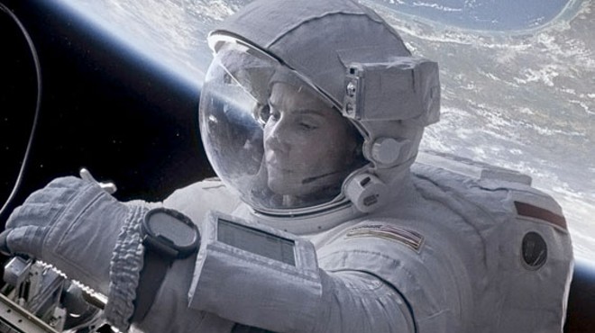 Sandra Bullock as Ryan Stone in Gravity.
