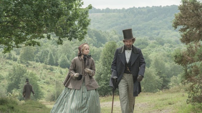 Felicity Jones and Ralph Fiennes dissect a love triangle of yore in The Invisible Woman.