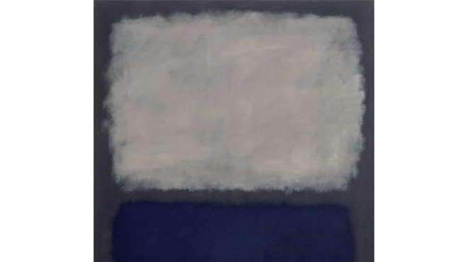Mark Rothko, American (born Russia), 1903-1970; Blue and Gray, 1962; oil on canvas; 76x 68 7/8 x 1 inches; Fondation Beyeler, Switzerland &copy; 1998 Kate Rothko Prizel & Christopher Rothko / Artists Rights Society (ARS), New York.