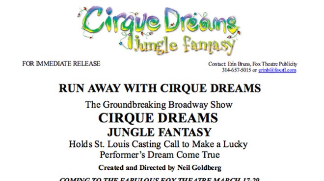 Casting Call! Cirque Dreams at Fox Theatre
