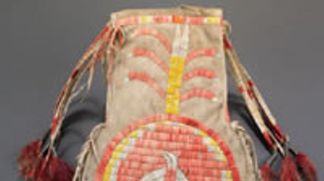 A Lakota pouch from the Danforth colleciton at the Saint Louis Art Museum.