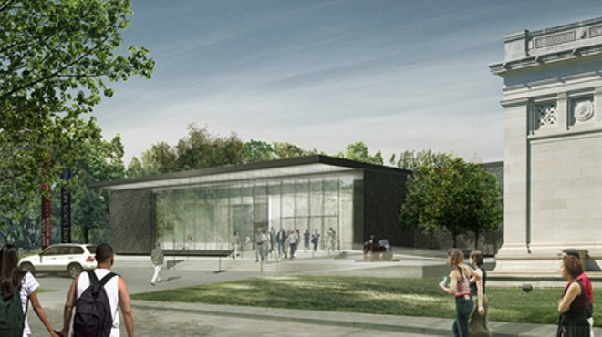 A rendering of the 200,000 square-foot addition to be attached to the rear of the Saint Louis Art Museum.