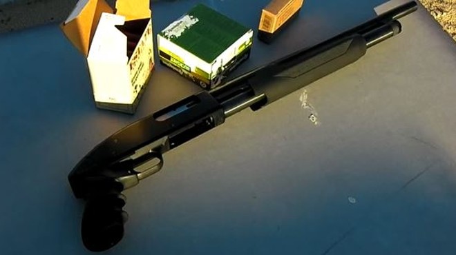 A former SLMPD officer is accused of handing drug dealers a 12-gauge Mossberg shotgun with a pistol grip, similar to the shotgun pictured here.