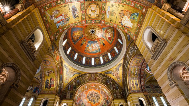 Inside the Cathedral Basilica.