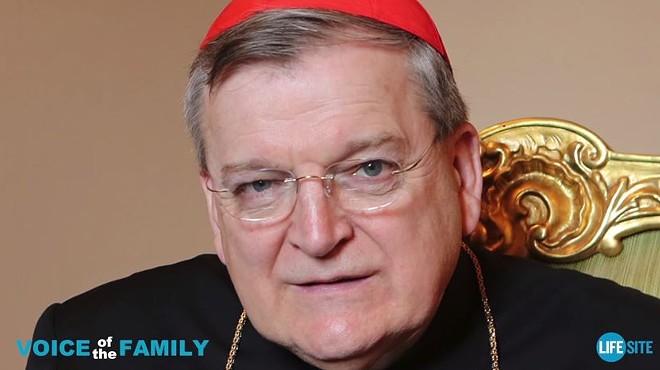 Cardinal Raymond Burke says being gay is "intrinsically disordered."