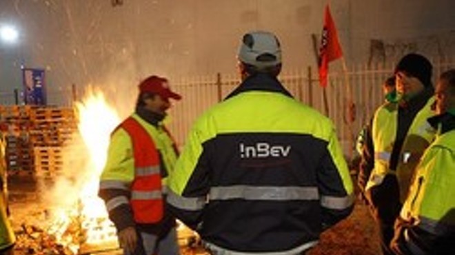 Angry Belgian brewers took hostages and burned pallets in the street