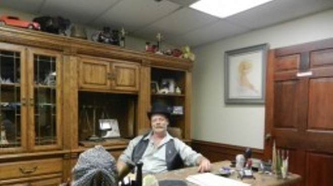 Joe Kriegesmann: "Satan's Master" in his office at The Faciliy