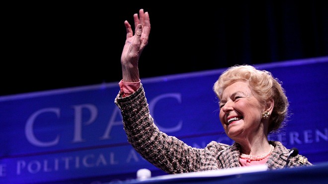 Phyllis Schlafly has her own conspiracy theory about Ebola.