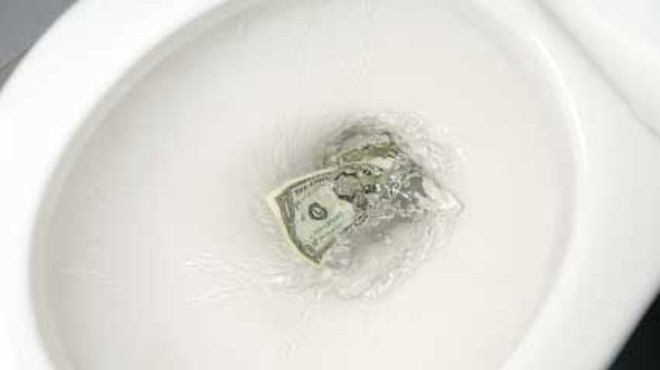 Bill would send $38.7 million in federal funds down the crapper.