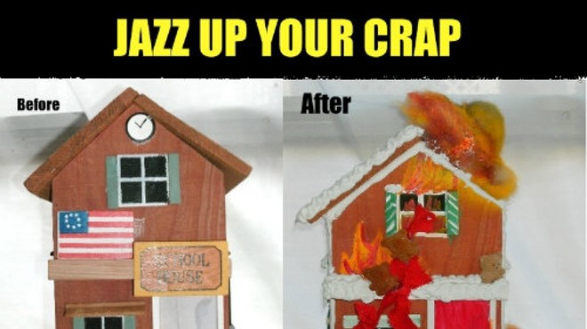 Boring birdhouse? "Jazz up your crap"-it!