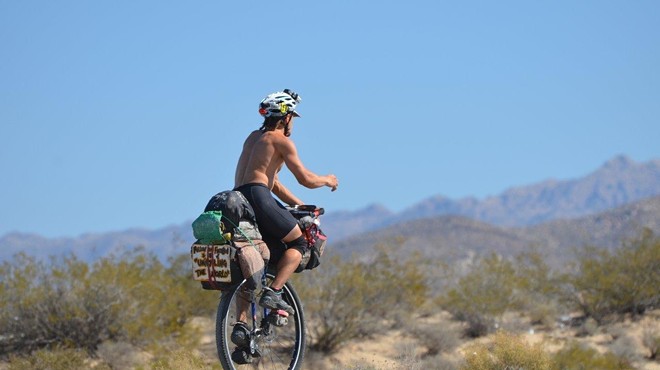 Unicyclist Cary Gray is traveling down to South America on one wheel.