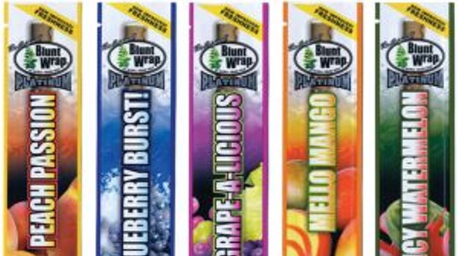 A rainbow of flavored blunt wraps
