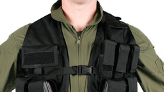 A vest matching the description on Holmes's receipt from Tactical Gear.