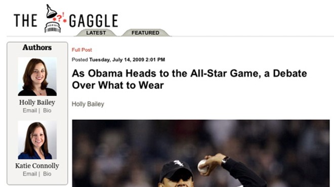 What Should Obama Wear to Throw Out First Pitch?