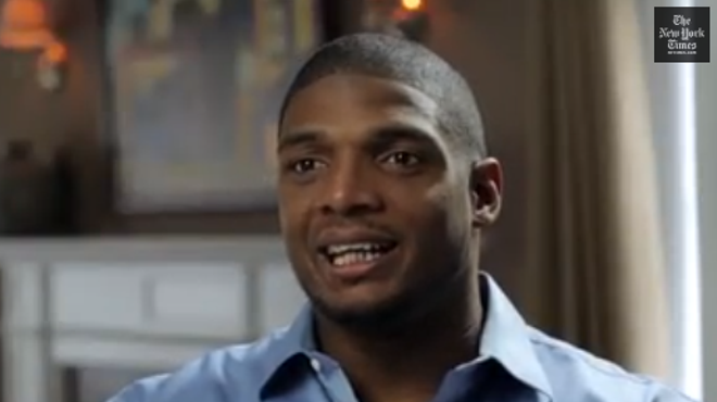 Michael Sam tells the New York Times he's gay in his first public interview about his sexuality.