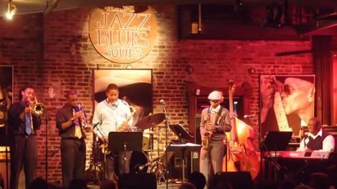 East St. Louis Senior High's Miles to go Jazztet had the crowd bouncing at BB's Jazz, Blues and Soups.