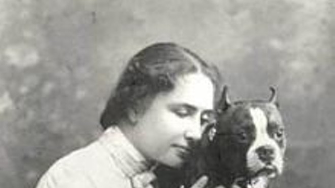 Helen Keller owned a pitbull named Sir Thomas.