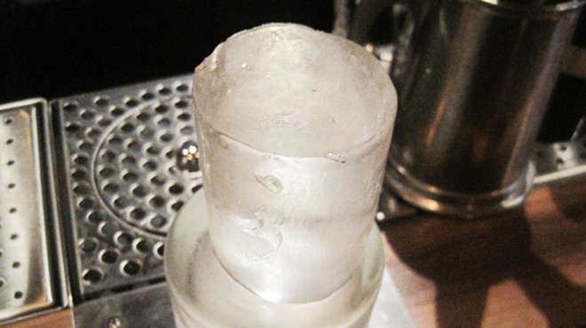 The ice cylinder at Taste