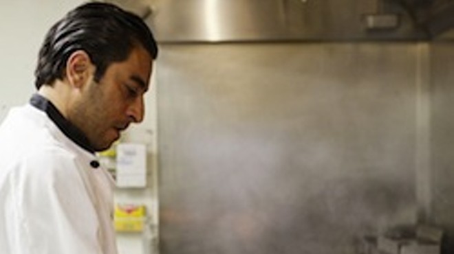 Wasem Hamed, owner of Kaslik Restaurant, in the kitchen of his previous restaurant, Layla